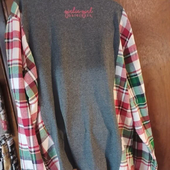 Merry Christmas Yall flannel/ tshirt - Picture 2 of 2